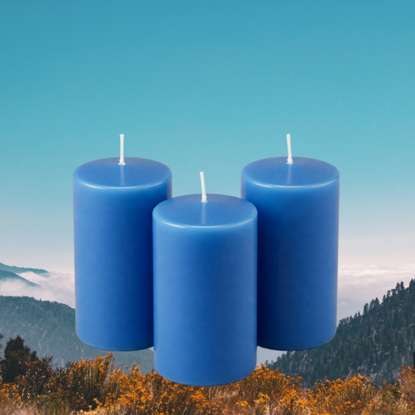 Lavender Pillar Scented Aroma Candle - Image 3