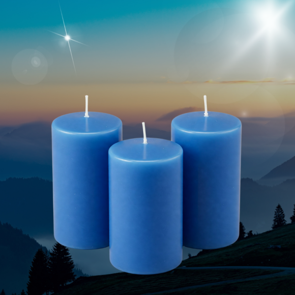 Lavender Pillar Scented Aroma Candle - Image 2