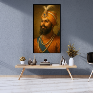 Shri Guru Hargobind Sahib Ji - Revered Sikh Guru Canvas Painting