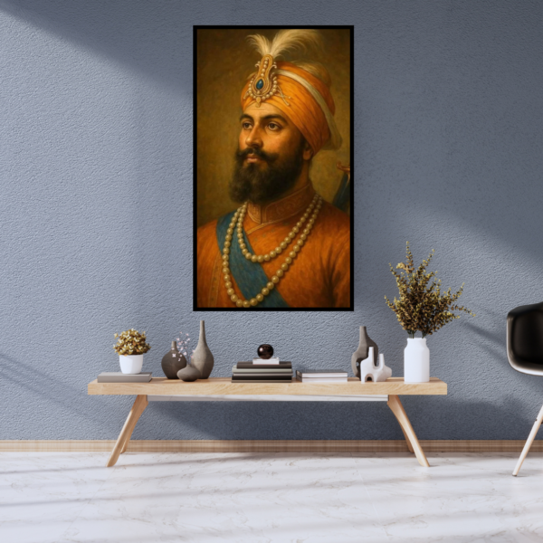 Shri Guru Hargobind Sahib Ji - Revered Sikh Guru Canvas Painting