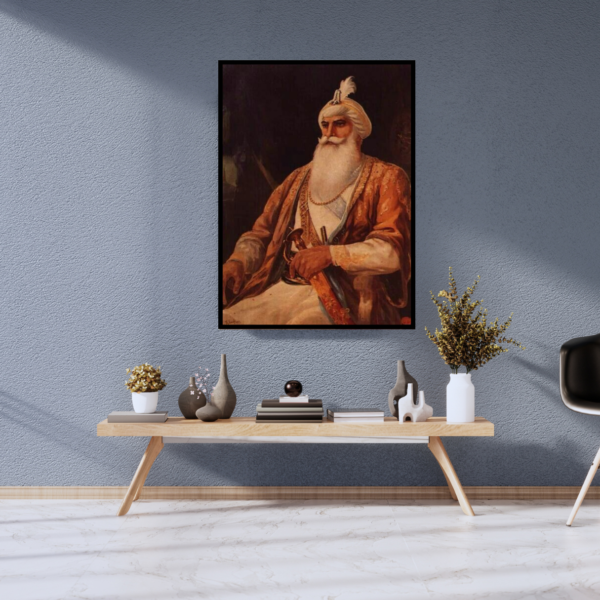 Sardar Jassa Singh Ahluwalia Ji - Founder of the Dal Khalsa Portrait Canvas Painting - Image 2
