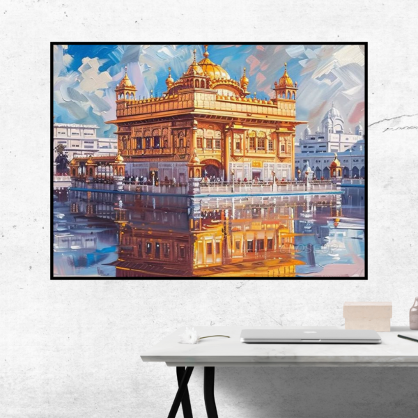 Golden Temple Amritsar Painting - Sri Harmandir Sahib Canvas Art - Image 2