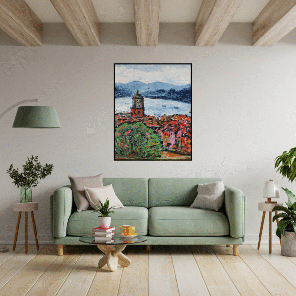 Mediterranean Vista Canvas Painting Art O Hub - Image 4