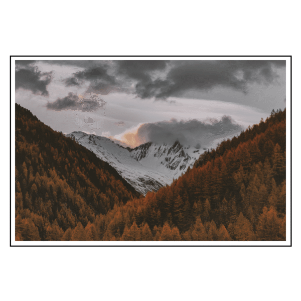 Golden Valley Peaks Canvas Painting Art O Hub
