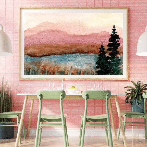Lakeside Serenade Canvas Painting Art O Hub - Image 4