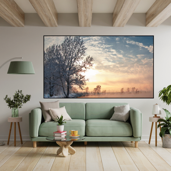 Frozen Dawn Canvas Painting Art O Hub - Image 3