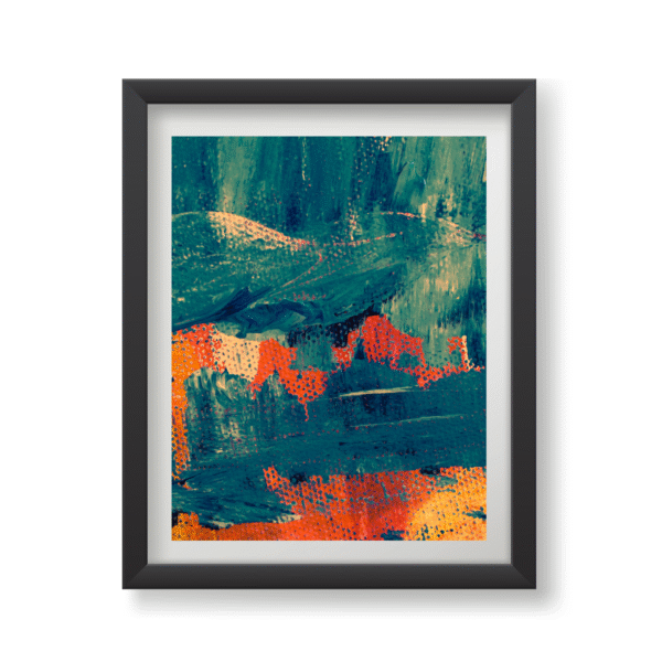 Forest Fire Glow Canvas Painting Art O Hub