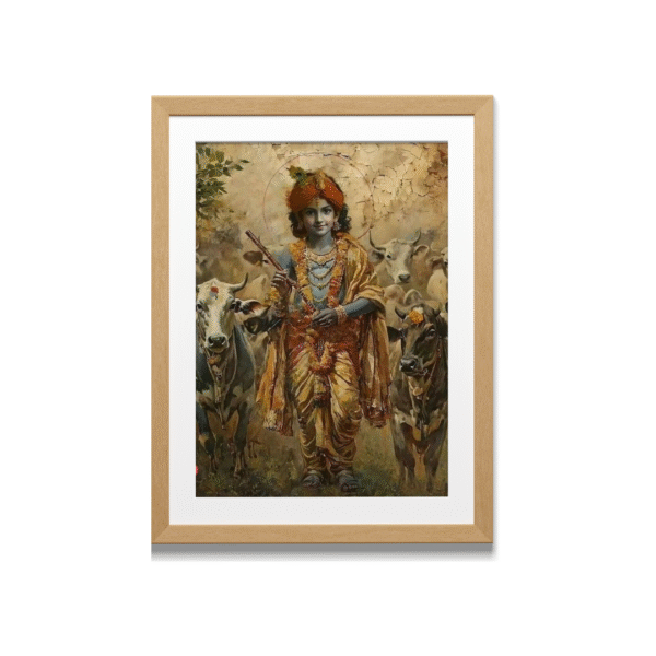 Krishna's Divine Intervention by Artohub