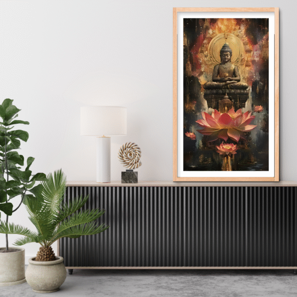 Buddha Lotus Serenity by Art O Hub - Image 4