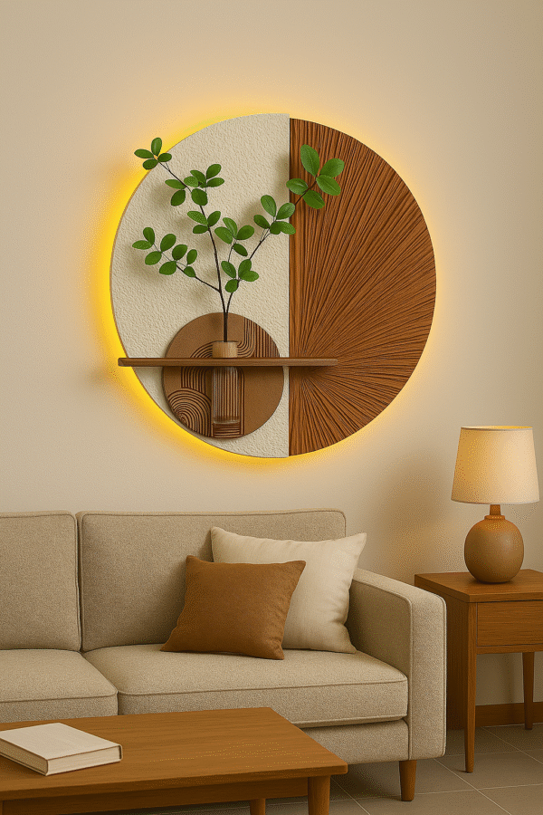 Zen Harmony Backlit Wall Art - Image 6